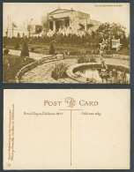 Delcampe - British Empire Exhibition 1924 Old Postcard H.M. GOVERNMENT BUILDING Frog Statue - Esposizioni