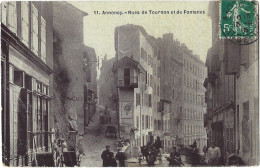 Delcampe - 07 - Annonay - Rues De Tournon Et De Fontanes (Très Belle Animation) - Annonay