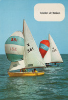 Delcampe - Nederland Workum Friesland Stern Klasse Jachten Zeilend Met Spinnaker #SCG246 - Workum