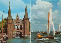 Delcampe - Nederland Sneek Waterpoort Architectuur En Zeilboten Watersport #SCG754 - Sneek
