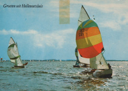 Delcampe - Nederland Hellevoetsluis Kleurrijke Zeilboten Watersport Haringvliet #SCG747 - Maassluis