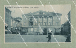 Delcampe - Ba663 Cartolina Casale Monferrato Piazza Carlo Alberto Provincia Di Alessandria - Pisa