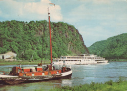 Delcampe - Deutschland Sankt Goarshausen Rheinland Pfalz Schifffahrt Loreley #SCG475 - Loreley