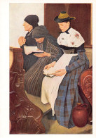 Delcampe - Wilhelm Leibl Art Three Women In Church Hamburger Kunsthalle Postcard B817 - Sonstige & Ohne Zuordnung