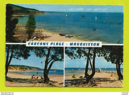 Delcampe - 33 CARCANS PLAGE Lac De MAUBUISSON N°5 Vue Sur Le Trou Du Facteur Plage Baignade Pédalos - Carcans
