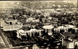Delcampe - CPA Dearborn Michigan, Henry Ford Hospital, Aerial View, Fliegeraufnahme - Sonstige & Ohne Zuordnung