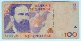 Delcampe - 1996 Albania 100 Leke 550024 Paper Banknote Money Currency - Albanie