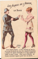 Delcampe - Thème Militaire - Les Armes De L'Amour - La Boxe - Boksen