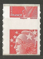 Delcampe - Marianne De Beaujard - 4197b / AA 175 - Issu Du Carnet Sagem 4197-C 15 - Variété : Découpe Décalée - Neuf** - Neufs