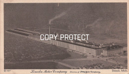 Delcampe - Detroit - Lincoln Motor Company, Division Of Ford Motor Company - Detroit