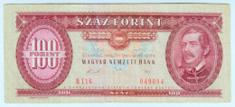 Delcampe - 1989 Hungary 100 Forint 049084 Paper Banknote Money Currency - Hongrie