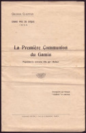 Delcampe - Texte Humoristique " La Première Communion Du Gamin " 1934 - Non Classés