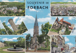 Delcampe - FORBACH  -  MOSELLE  -  (57)   -   CPSM  MULTIVUES  DENTELEE  DE  1966. - Forbach