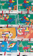 Delcampe - FRANCE 98 8 Télécartes Coupe Du Monde NSB - 1998