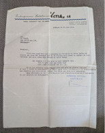 Delcampe - A3992 GREECE HELLAS - CONFIRMATION OF RESERVATION TO BELGIUM BY MAIL HOTEL ESTIA EMBORON ATHEN 1962 - Autres & Non Classés