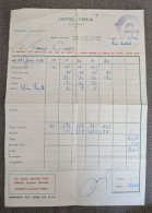 Delcampe - A3993 GREECE HELLAS - INVOICE HOTEL XENIA MICONOS 1962 - Autres & Non Classés