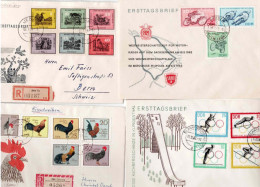 Delcampe - 8 DDR-Erstagsbriefe Bzw Satzbriefe, 1960-1980, Oft Ungelaufen, Sonderstempel - Gebraucht