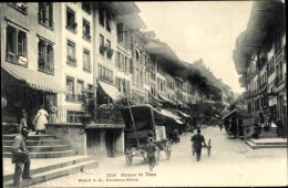 Delcampe - CPA Thun Kanton Bern Schweiz, Straßenpartie - Sonstige & Ohne Zuordnung