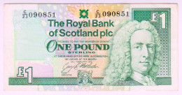 Delcampe - 1993 Scotland 1 Pound Sterling 090851 Paper Banknote Money Currency - 1 Pound