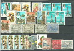 Delcampe - St.KITTS Caribbean Island " Varied Lot 28 Older Stamps 3lines ** Mint + 1 Line O Vfu " From Recent Obtained Collections - St.Kitts-et-Nevis ( 1983-...)