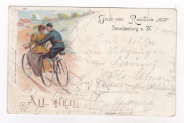 Delcampe - ALLEMAGNE BRANDENBOURG GRUSS VOM RAD CLUB 1899 - Brandenburg