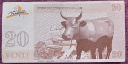 Delcampe - (!) 2011 20  VENTI - LATVIA ,  Lettonia  Local Currency Venspils City,cow , A Small Old Wooden Bridge  CIRCULATED - Lettonie