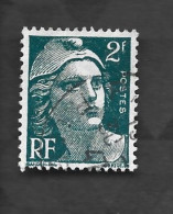 Delcampe - Timbre Oblitéré - Type Marianne De Gandon D'une Valeur De 2 Francs - Yvert Et Tellier N° 713 - 1945 - 1945-54 Marianne Of Gandon