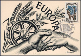 Delcampe - Maximumcard - France - Europa CEPT 1957 - 1957