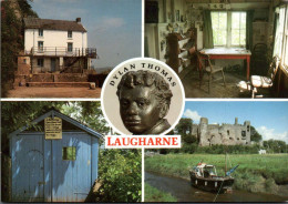 Delcampe - N°43674 Z -cpsm Laugharne -multivues -Dylan Thomas- - Caernarvonshire