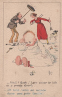 Delcampe - CPA MICH - Humour - N°7008 "Ces Coquins D'Enfants" - " Je Suis Venu Au Monde Dans Une Jolie Famille ! " - 1924 - Mich
