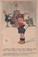 Delcampe - CPA MICH - Humour - N°7009 "Ces Coquins D'Enfants" - " C'est Injuste, Quand Je Crie, Papa Me Gronde ... " - Mich