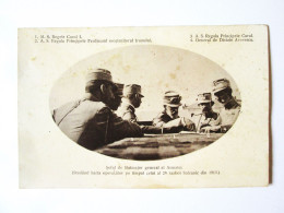 Delcampe - Rare! Romania:3 Rois Et Chef De La Arme 1913/3 Kings & Army Chief Of Staff Studying The Map During 2nd Balkan War 1913 - Rumänien