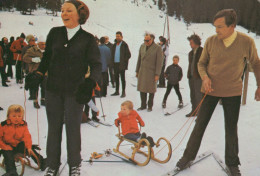 Delcampe - Österreich Lech Niederländische Königsfamilie Wintersport 1972 Gelaufen #SCH299 - Lech