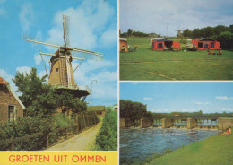Delcampe - Nederland Ommen Molenvlied Windmolen Stuw En Recreatielandschap #SCH202 - Ommen