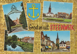 Delcampe - Nederland Steenwijk Stadsgezichten Poort Gracht Kerktoren #SCH206 - Steenwijk