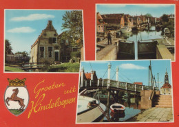 Delcampe - Nederland Hindeloopen Grachten Architectuur Bruggen Oblitereerd #SCH184 - Löwen