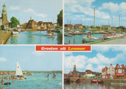 Delcampe - Nederland Lemmer Haven Kanaal En Strandgezichten Gepost #SCH177 - Lemmer