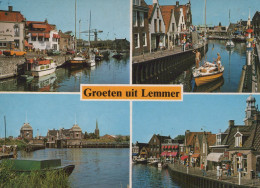 Delcampe - Nederland Lemmer Friesland Grachten Traditionele Huizen En Boten #SCH174 - Lemmer