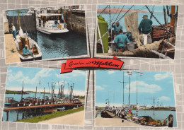 Delcampe - Nederland Makkum Haven Gezicht Met Vissersboten Pleziervaartuigen #SCH172 - Makkum