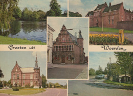 Delcampe - Nederland Woerden Stadhuis Kasteel Oude Raadhuis Gracht Oblitereerd #SCH146 - Woerden
