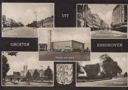 Delcampe - Nederland Eindhoven Stadsgezichten Station Plein Real Photo Unposted #SCH120 - Eindhoven