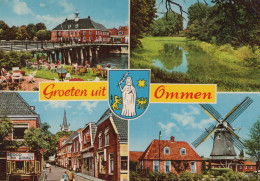 Delcampe - Nederland Ommen Historische Architectuur Molen En Landschap Verstuurd #SCH080 - Ommen