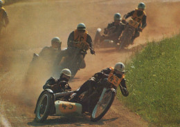 Delcampe - Historic Sidecar Motorcycle Race On Dusty Dirt Track Motorsport #SCH041 - Motorradsport