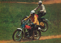 Delcampe - Deutschland Motocross Rennen Zwei Fahrer Staubiger Parcours Motorsport #SCH022 - Motorradsport