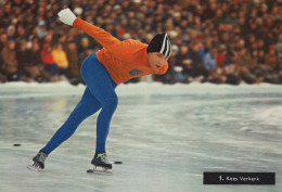 Delcampe - Nederland Groningen Sport Schaatsen Kees Verkerk Wereldkampioen Olympiër #SCH026 - Sonstige & Ohne Zuordnung
