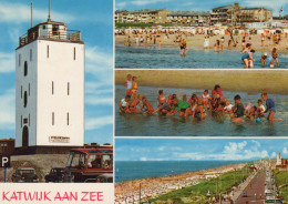 Delcampe - Nederland Katwijk Aan Zee Uitkijktoren Drukke Stranden Verzonden #SCG964 - Katwijk (aan Zee)