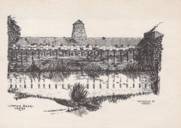 Delcampe - Nederland Veere Stenen Beer Architectuur Waterlandschap 1944 Verzonden #SCG883 - Veere