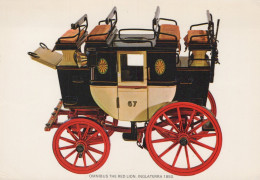 Delcampe - United Kingdom England Historic Omnibus The Red Lion 1850s Horse Drawn #SCH794 - Löwen