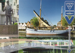Delcampe - Nederland Vlaardingen Havenstad Boten Standbeeld Unposted #SCH764 - Vlaardingen