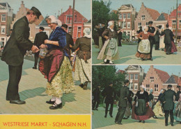 Delcampe - Nederland Schagen Westfriese Markt Klederdracht Volksdans Geadresseerd #SCH645 - Schagen